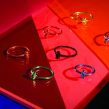 Anillo gummy bear mini con corazón