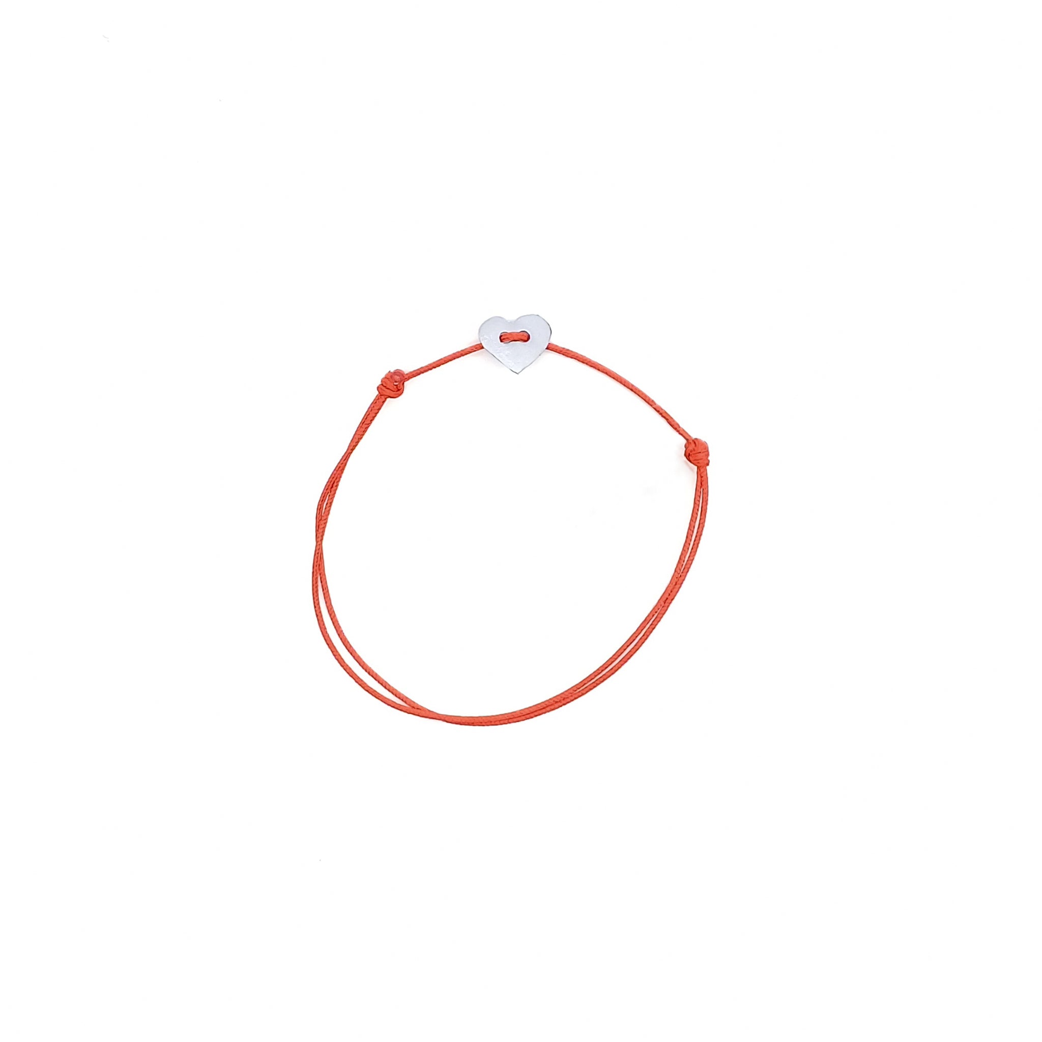 Pulsera corazón de plata pura - Paula Guzmán