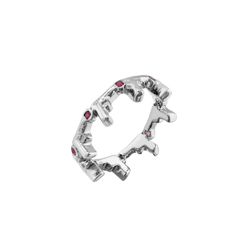 Anillo churumbela utensilios con gemas