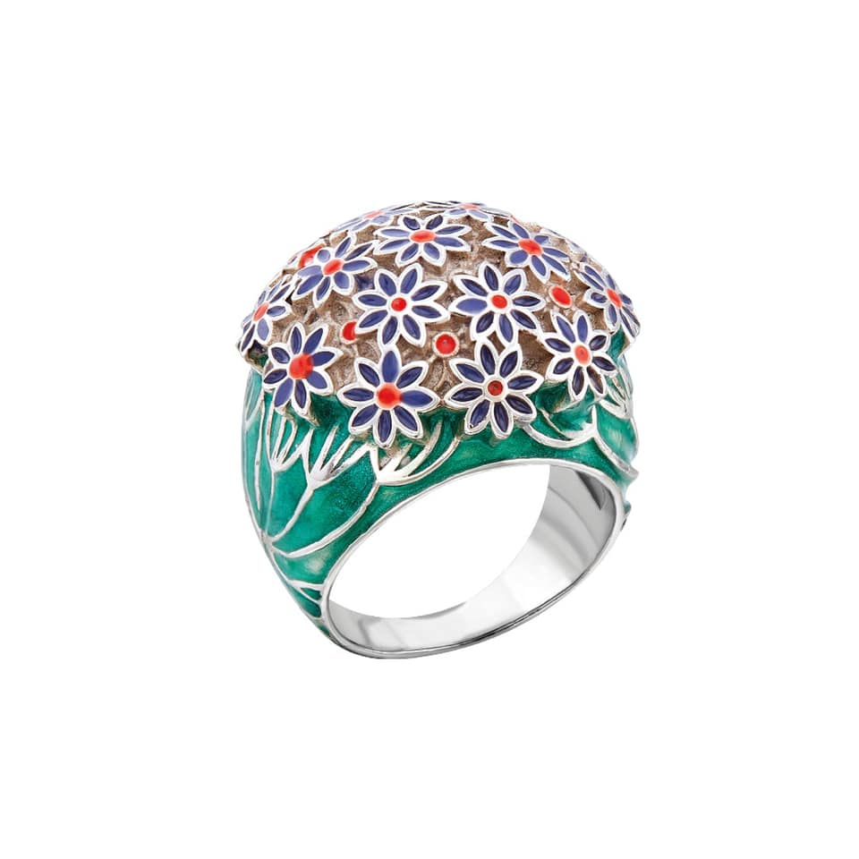 Anillo Jardín de flores - Paula Guzmán