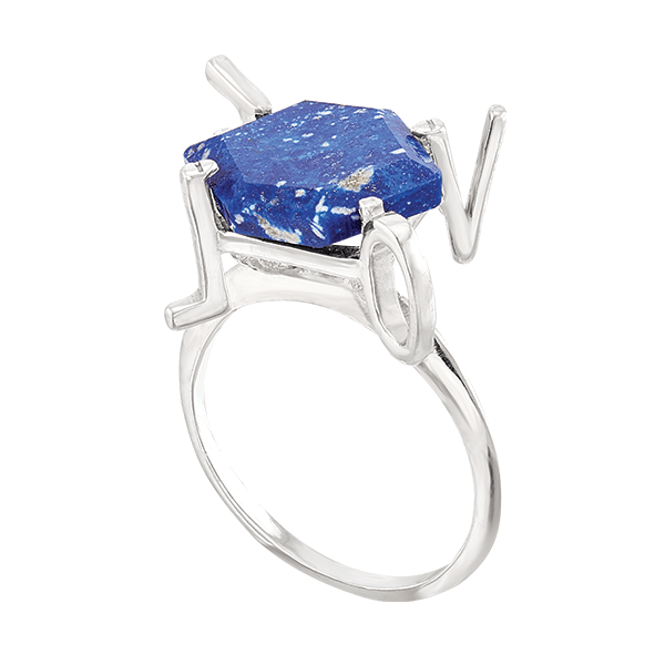 Anillo love Lapislázuli - Paula Guzmán