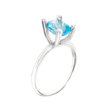 Anillo Star Solitaire Topacio - Paula Guzmán