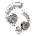 Aretes cometa diamante en bruto - Paula Guzmán