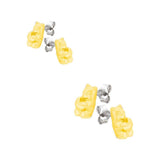 Aretes de gummy bears medianos con corazón - Paula Guzmán