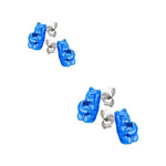 Aretes de gummy bears medianos con corazón - Paula Guzmán