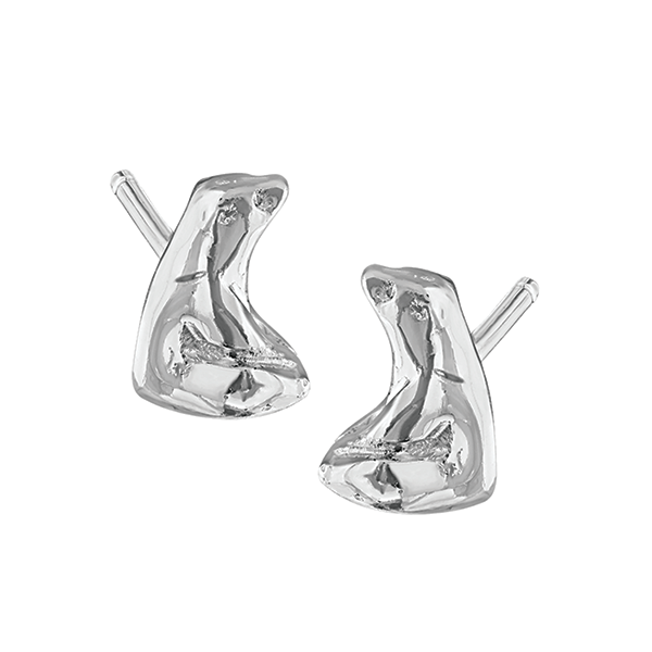 Aretes Oso Polar sentado mini - Paula Guzmán