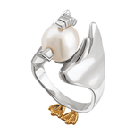 Out of the eggshell Anillo perla akoya - Paula Guzmán