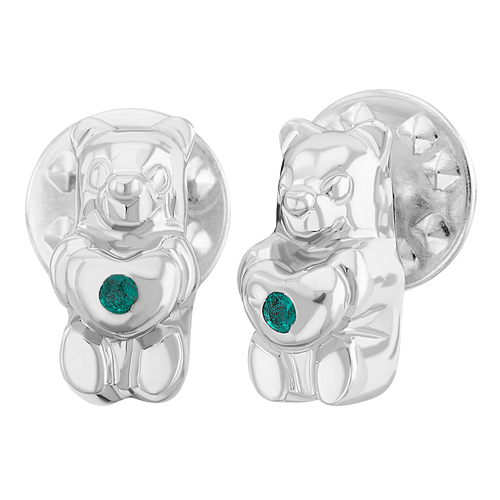 Pin Gummy Bear Heart con esmeralda