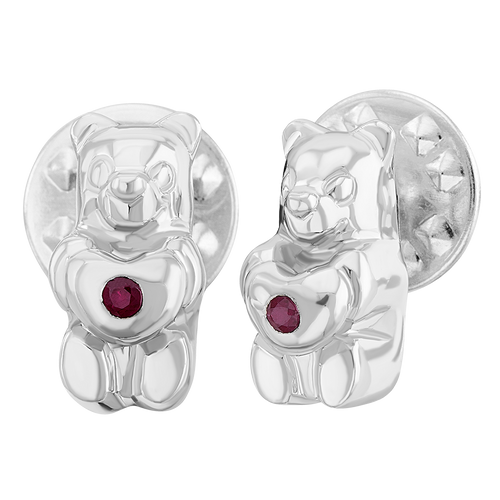 Pin Gummy Bear Heart con Rubí